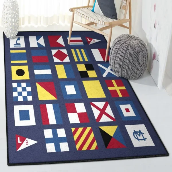 Area Rugs, Maritime Signal Flag Rug
