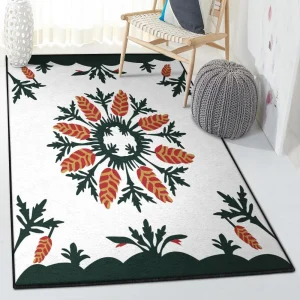 Beach Modern Area Rugs, Hawaiian Flower Rug