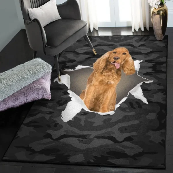 Dog Kitchen Rugs, Cocker Spaniel Dog GS CL Rug