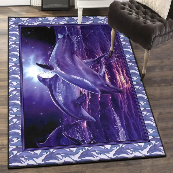Dolphin Dining Room Rug, Dolphin’s Night Life GS Rug