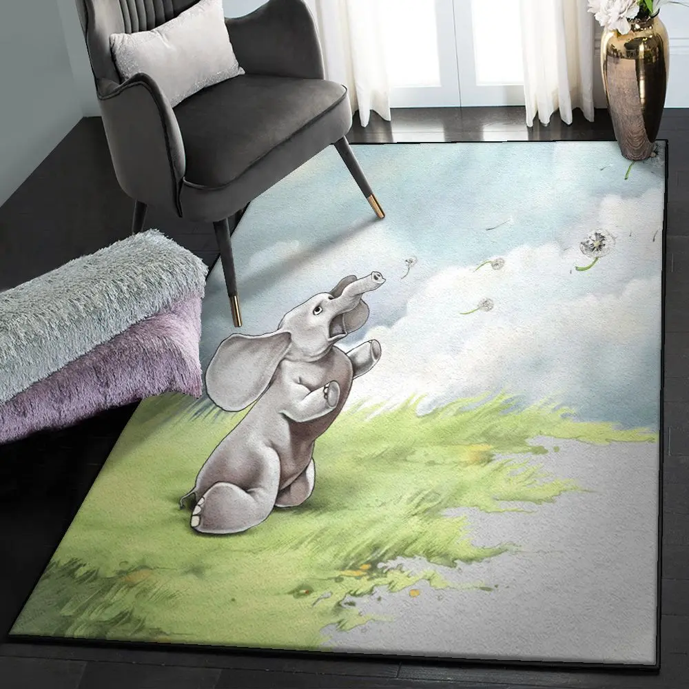 Elephantidae Modern Area Rugs, Elephant Baby GS CL Rug