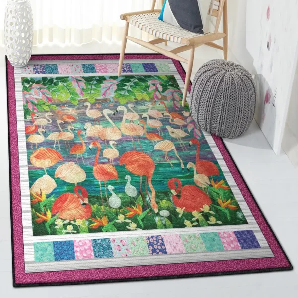 Flamingo Lover Large Area Rugs, Flamingo Rug