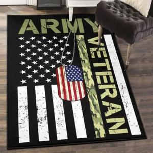 Marines Modern Rugs, Us Army Veteran GS CL Rug