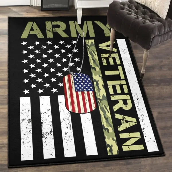 Marines Modern Rugs, Us Army Veteran GS CL Rug