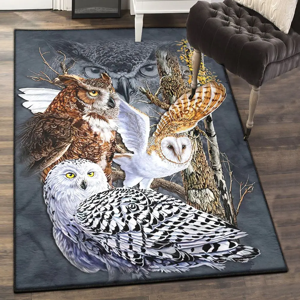Owl Cute Dining Room 2 Rug, Owl Rug