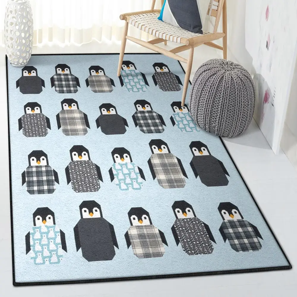 Penguin Dining Room Rug, Lovely Penguin Rug