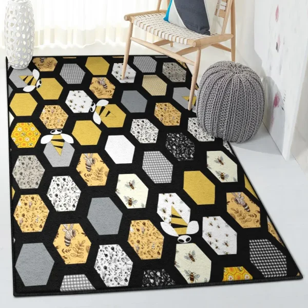 Queen Bee 2 Indoor Outdoor Rugs, Bee Rug