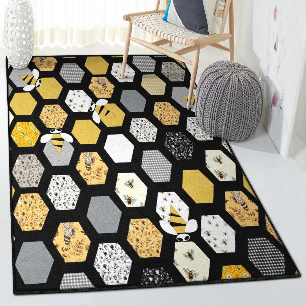 Queen Bee 2 Indoor Outdoor Rugs, Bee Rug