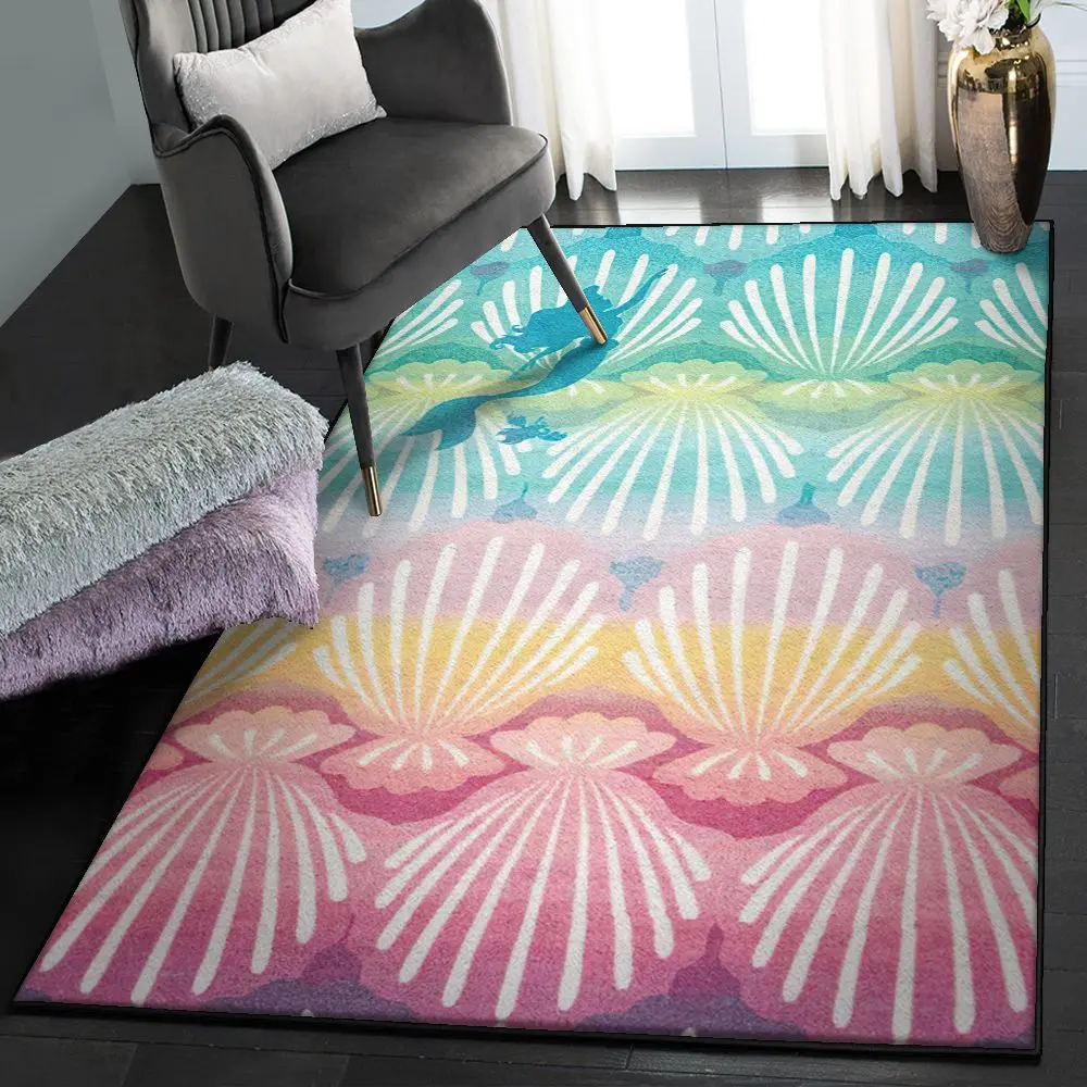 Siren Living Room Rugs, Mermaid Rug