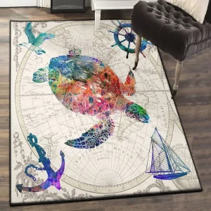Turtle Dining Room Rug, Turtle Rug