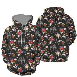 Christian Flower Pattern 3D Hoodie