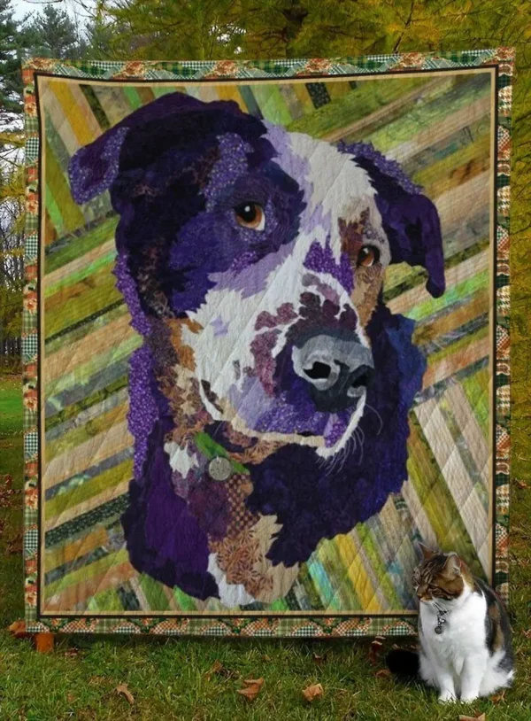 Australian Shepherd Dog D8029 Quilt Blanket and Home Decor