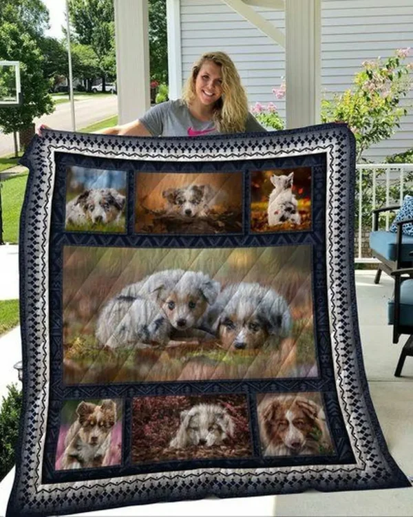 Australian Shepherd Your Lips Quilt Blanket Dhc04011390Dd and Home Decor