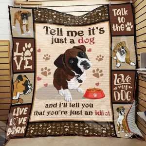 Boxer Dog Quilt Blanket Dhc0102903Td and Home Decor