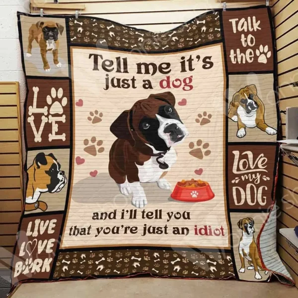 Boxer Dog Quilt Blanket Dhc0102903Td and Home Decor