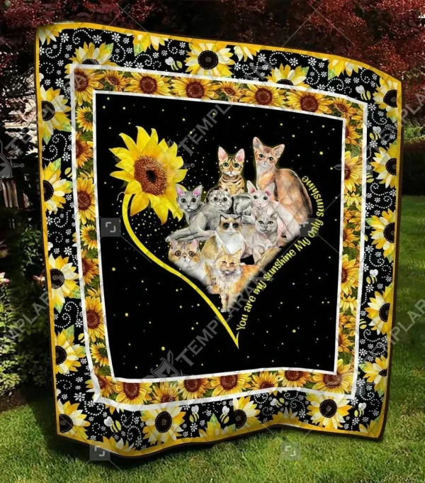Cat Cl28110508Mdq Quilt Blanket and Home Decor