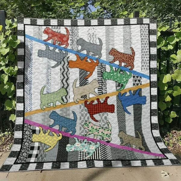 Cat Tl270609 Quilt Blanket and Home Decor
