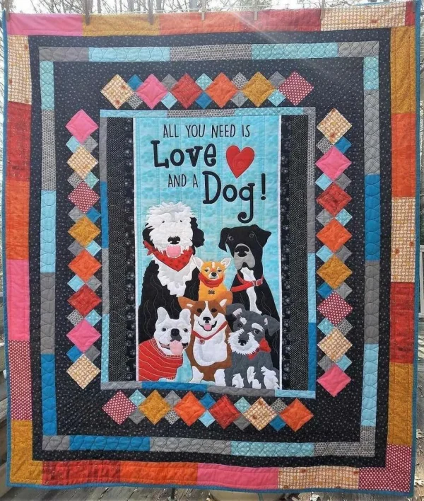 Dog Clm270615 Quilt Blanket and Home Decor