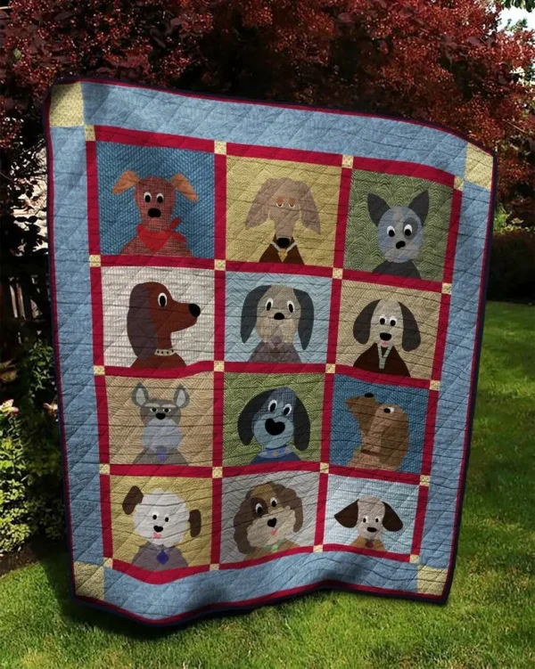 Dog Ht140508 Quilt Blanket and Home Decor