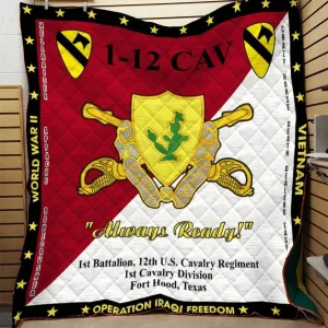 1St Cavalry Division Blanket Htt-Qvk00043 Quilt and Home Decor