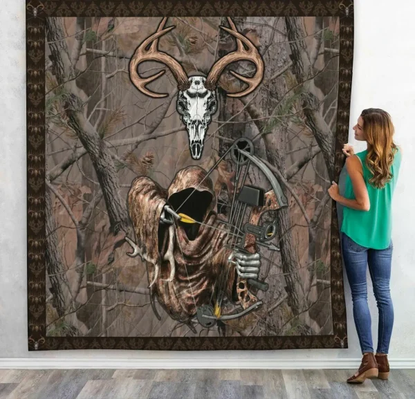 3D Bow Hunting Custom Quilt and Home Decor