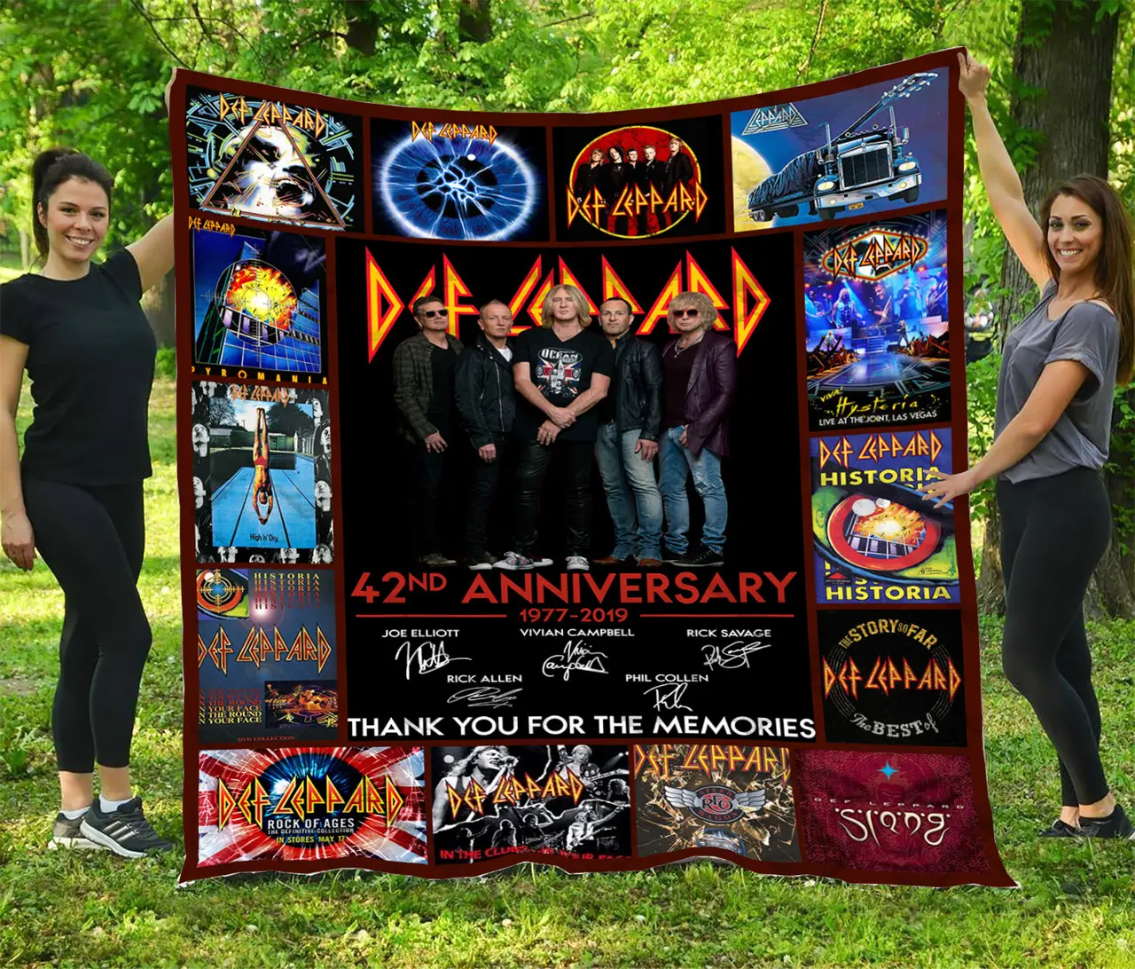 42 Years Of Def Leppard – Quilt and Home Decor
