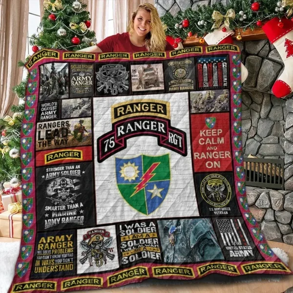 75th Ranger Regiment 3D Customized Quilt and Home Decor