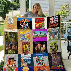 80S Game Quilt Blanket 01 and Home Decor