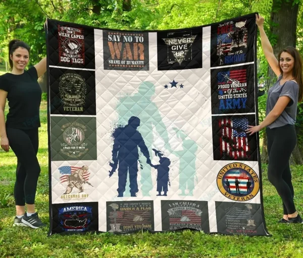 A Bc Veterans Premium Quilt Blanket and Home Decor