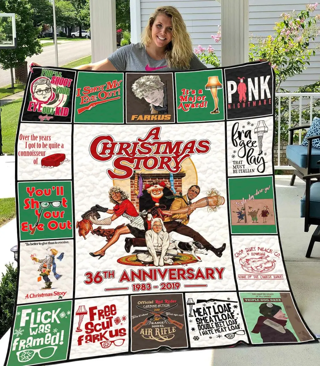 A Christmas Story Quilt 1809 and Home Decor