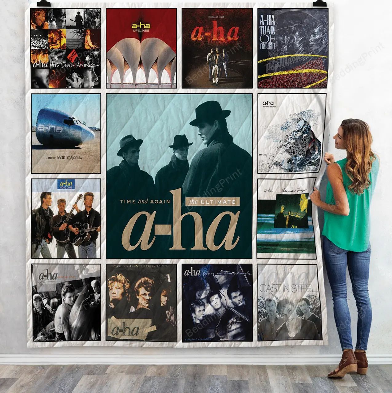 A-Ha Quilt Blanket 02 and Home Decor