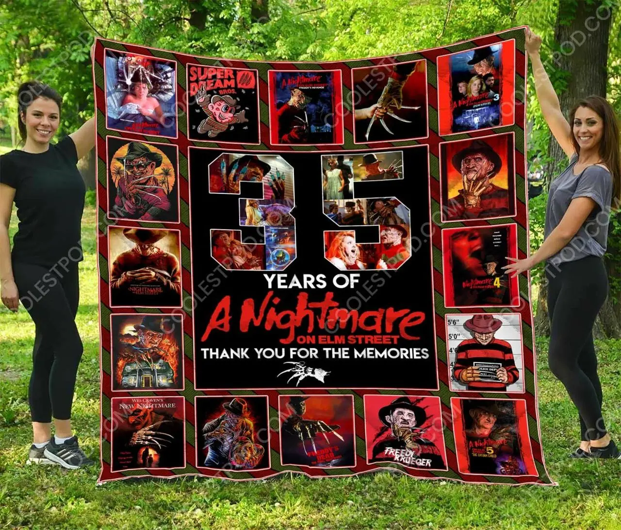 A Nightmare On Elm Street Quilt Blanket and Home Decor
