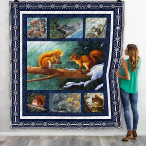 A Squirrel Quilt Ligfx Fuct2409 and Home Decor