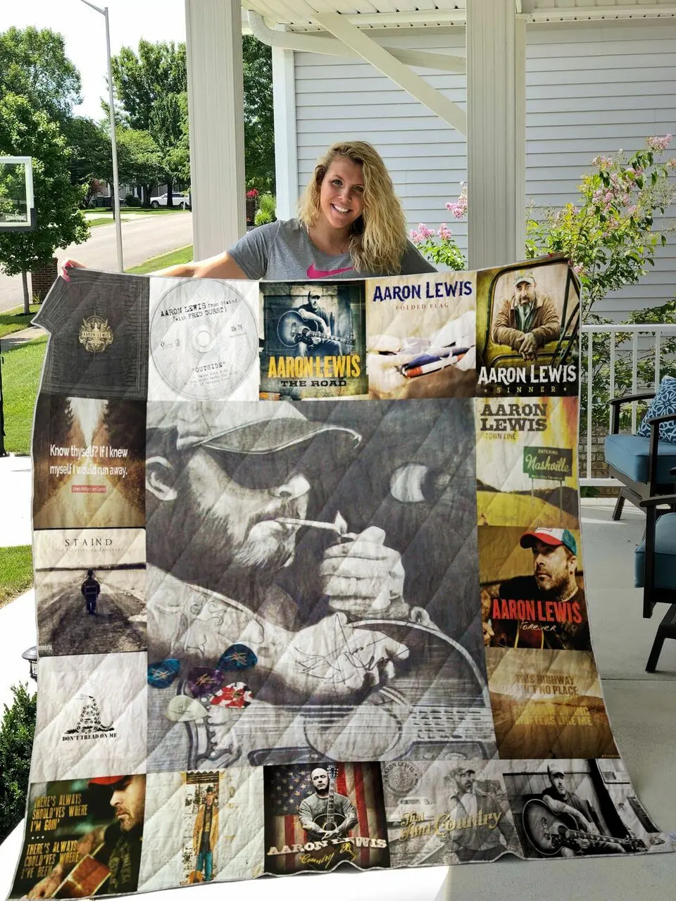 Aaron Lewis Quilt Blanket and Home Decor