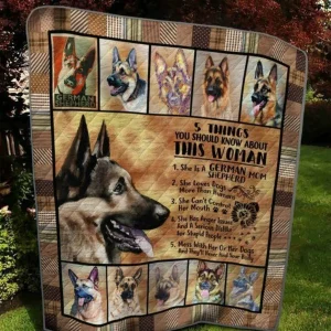 About German Shepherd Quilt Blanket Quilt and Home Decor
