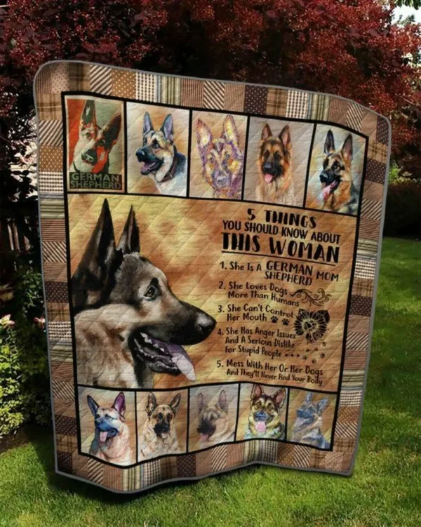About German Shepherd Quilt Blanket Quilt and Home Decor