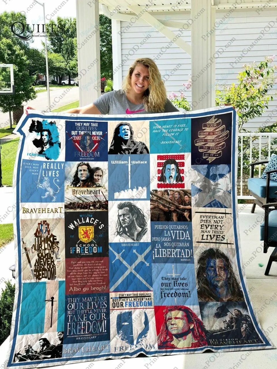 Adu Braveheart Quilt Blanket Ver 28 and Home Decor