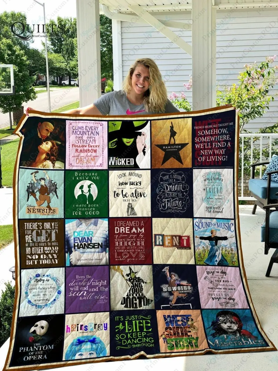Adu Broadway Musical Quilt Blanket Ver 2 and Home Decor