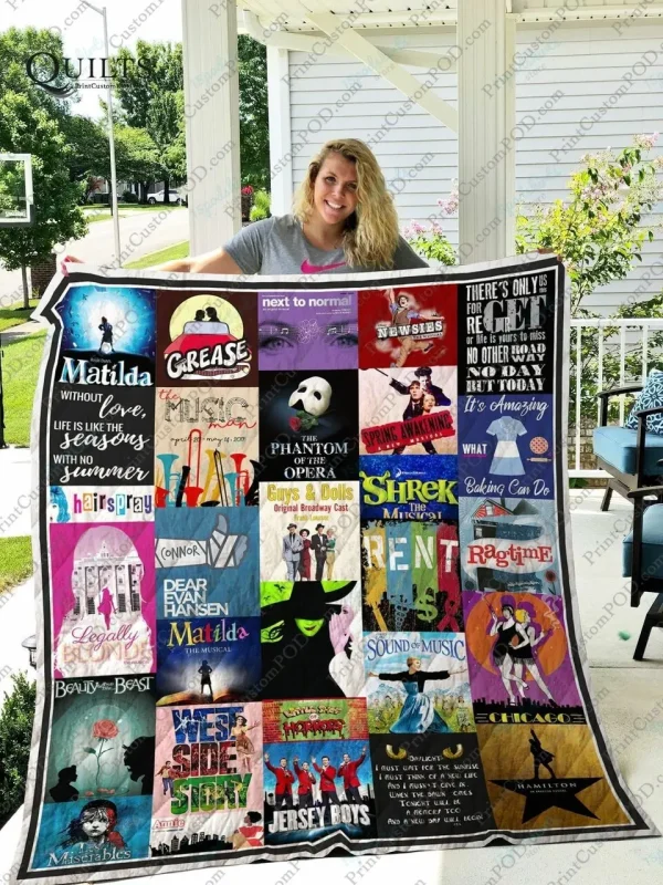 Adu Broadway Quilt Blanket Ver 28 and Home Decor