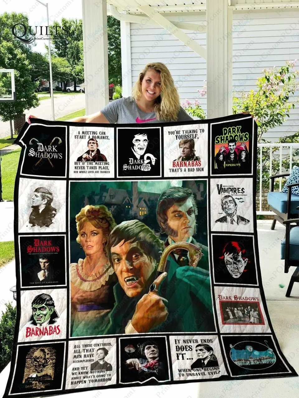 Adu Dark Shadows Quilt Blanket Ver 17 3 and Home Decor