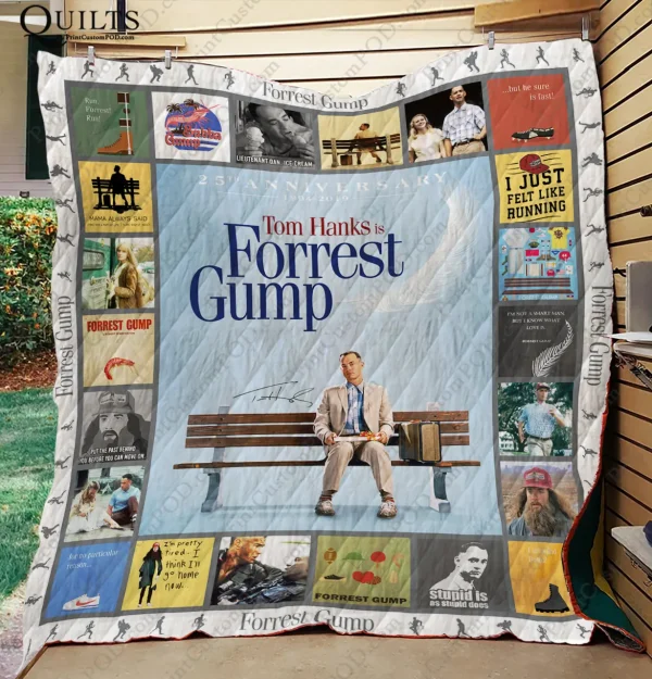 Adu -Forrest Gump Quilt Blanket and Home Decor