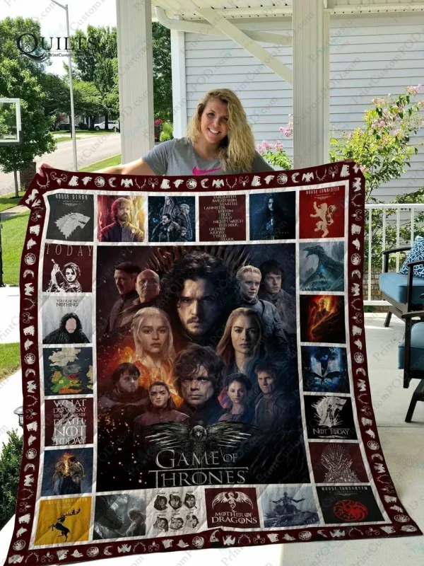 Adu Game Of Thrones Quilt Blanket Ver 2 and Home Decor