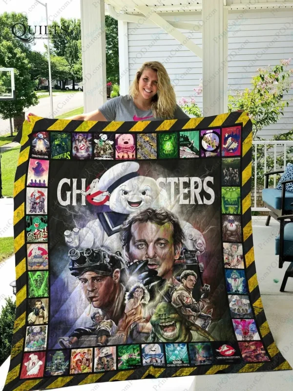 Adu Ghostbusters Quilt Blanket and Home Decor