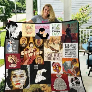 Adu Gone With The Wind Quilt Blanket and Home Decor