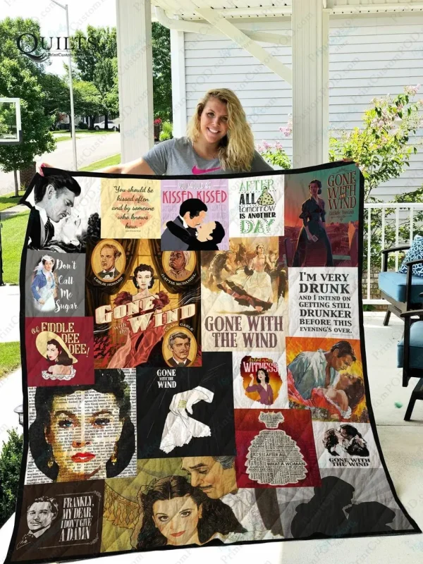 Adu Gone With The Wind Quilt Blanket and Home Decor