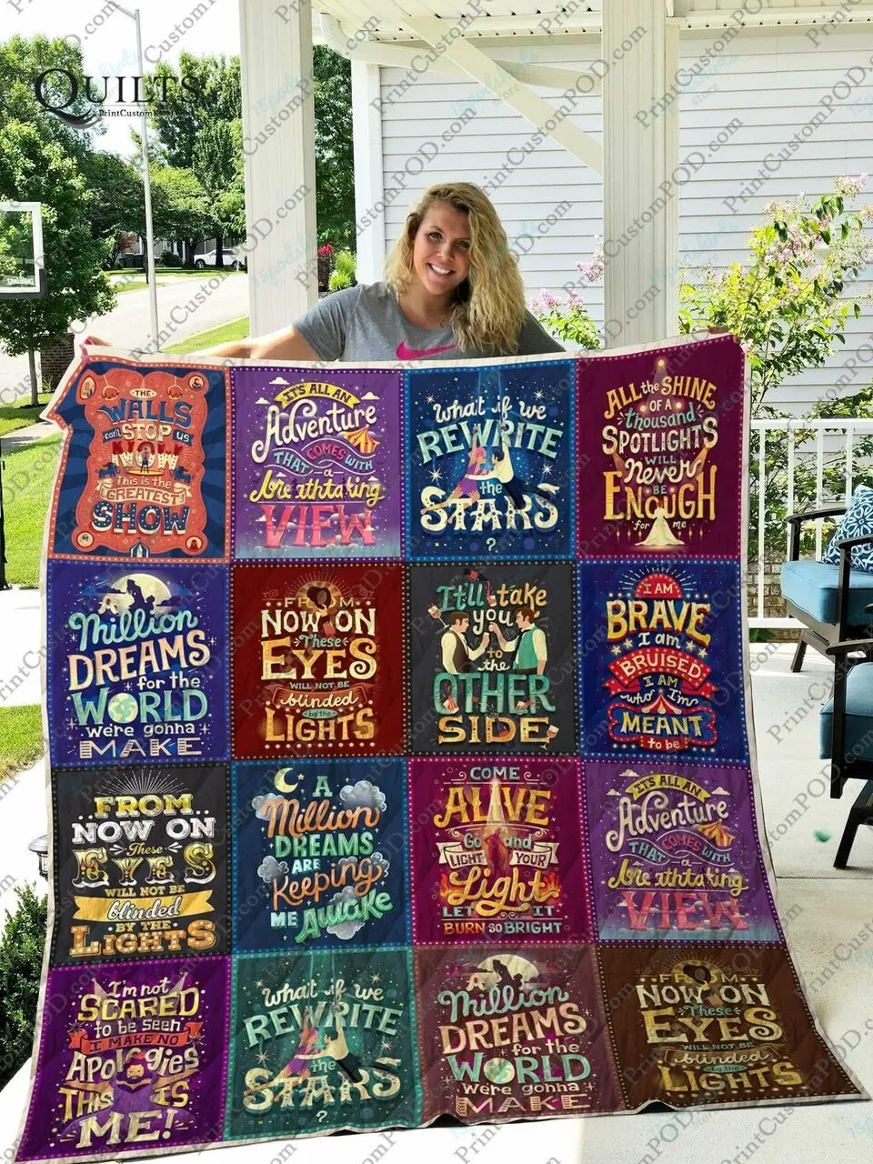 Adu Greatest Showman Quilt Blanket and Home Decor