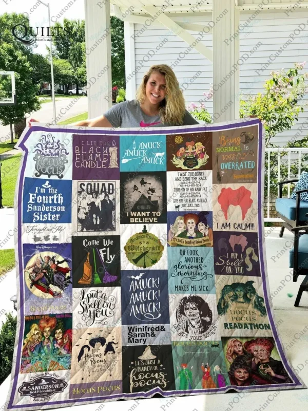 Adu Hocus Pocus 20 Quilt Blanket and Home Decor
