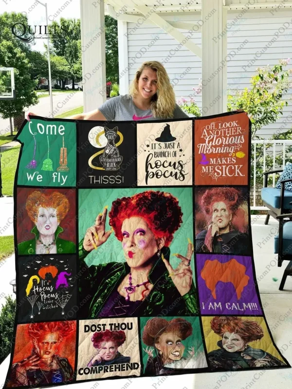 Adu Hocus Pocus Cast Quilt Blanket and Home Decor