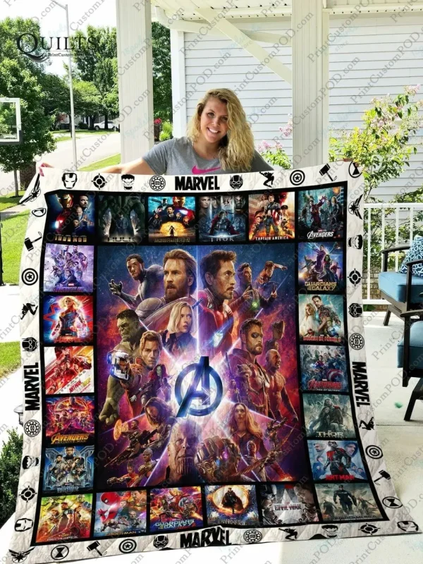 Adu Marvel Quilt Blanket Ver 3 and Home Decor