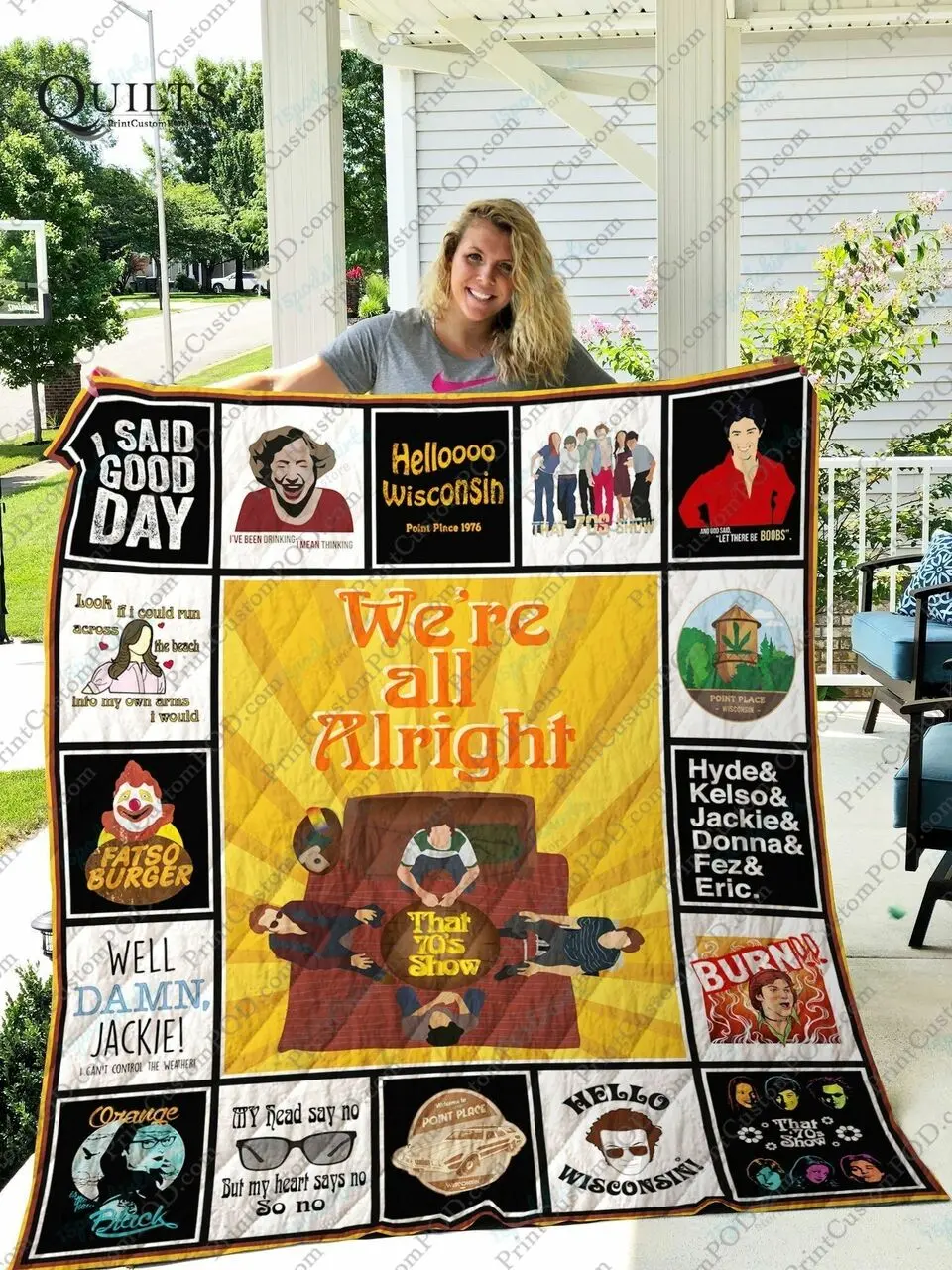 Adu That 70S Show Quilt Blanket Ver 2 and Home Decor